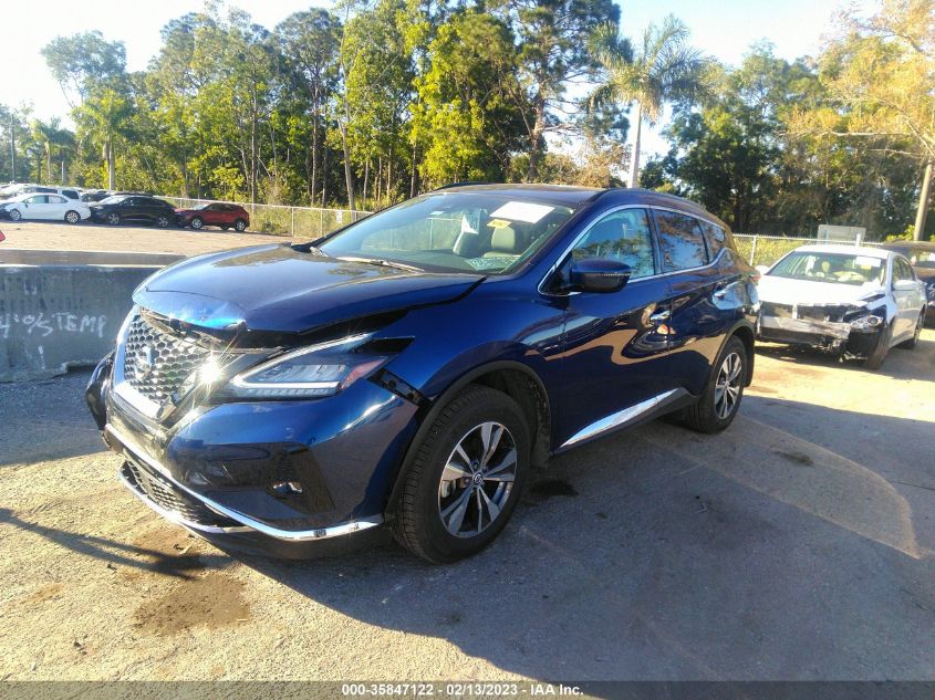 2022 NISSAN MURANO SV VIN: 5N1AZ2BJ8NC120593