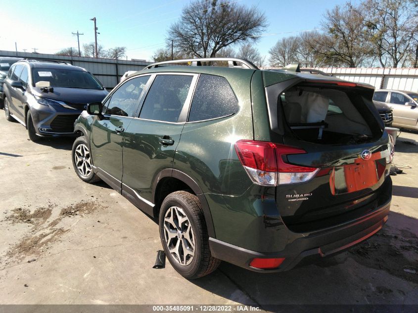 2022 SUBARU FORESTER PREMIUM VIN: JF2SKAEC4NH496328