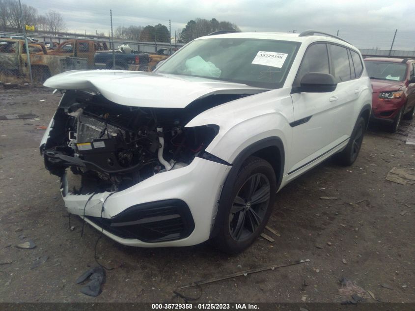 2022 VOLKSWAGEN ATLAS 3.6L V6 SEL R-LINE BLACK VIN: 1V2SR2CA9NC551319