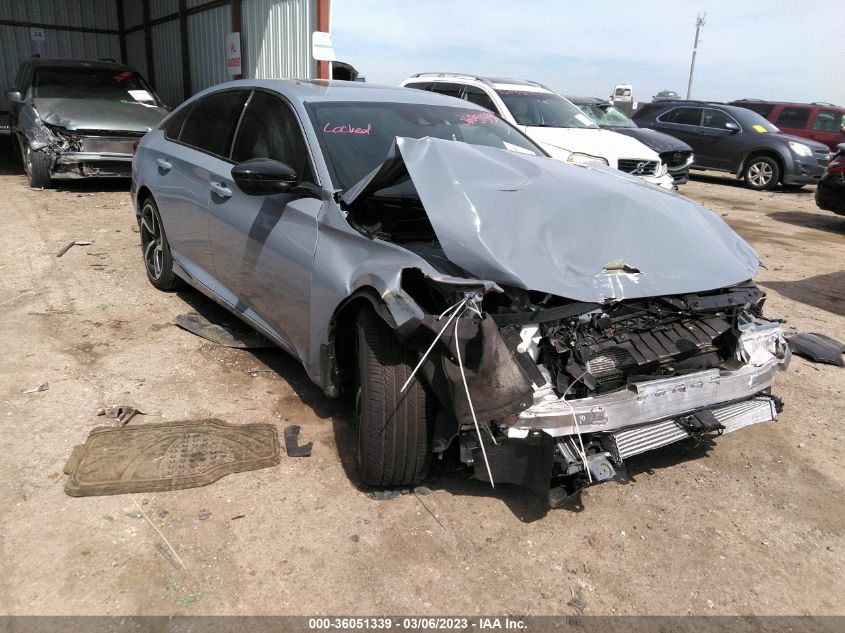 2022 HONDA ACCORD SEDAN SPORT VIN: 1HGCV2F36NA021658