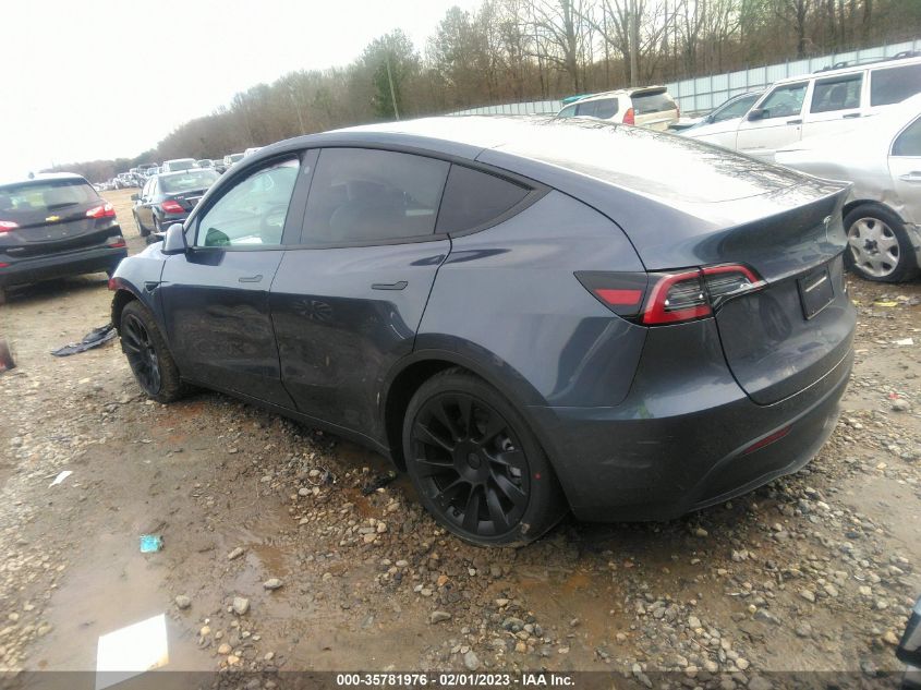 2023 TESLA MODEL Y LONG RANGE VIN: 7SAYGDEE9PF606812