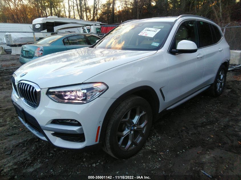 2020 BMW X3 XDRIVE30I VIN: 5UXTY5C03L9D58516