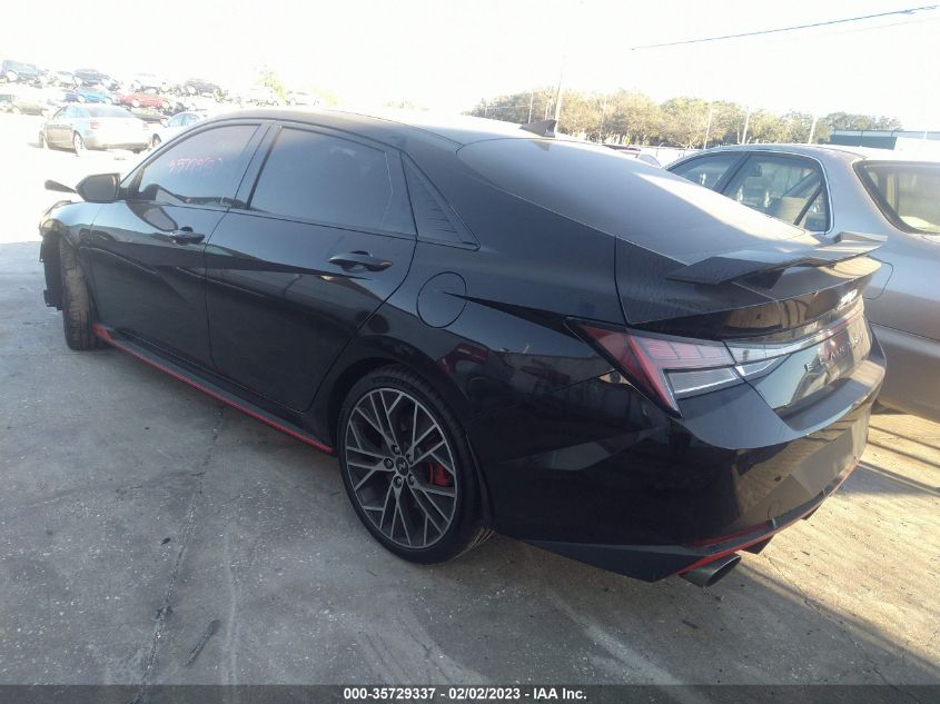 2022 HYUNDAI ELANTRA N VIN: KMHLW4AK7NU007929