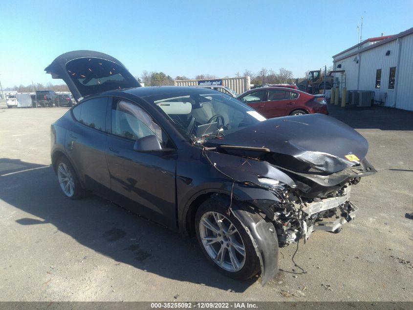 2021 TESLA MODEL Y LONG RANGE VIN: 5YJYGDEE7MF142573