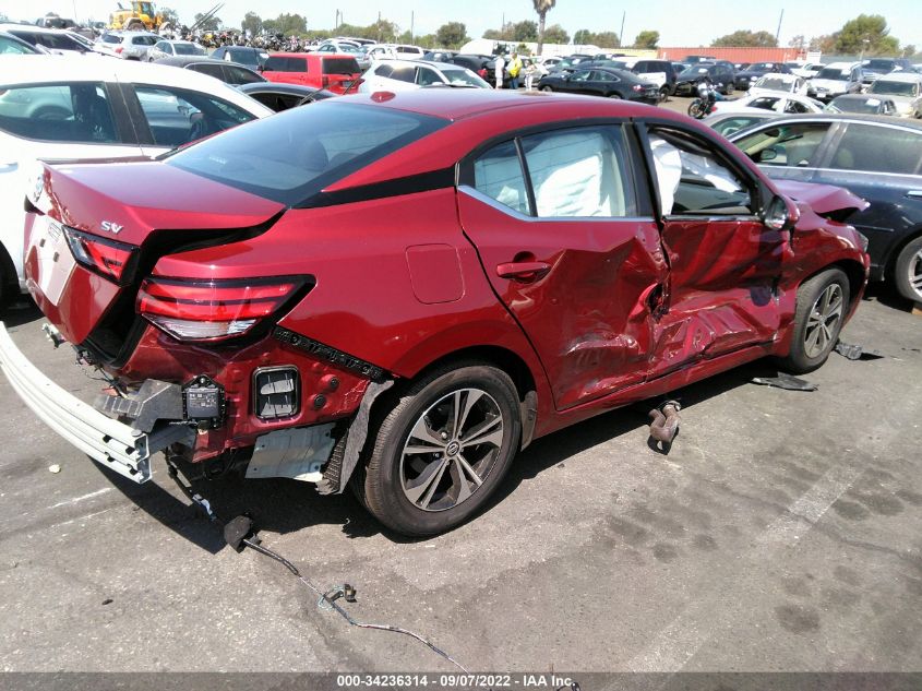 2022 NISSAN SENTRA SV VIN: 3N1AB8CV9NY272258