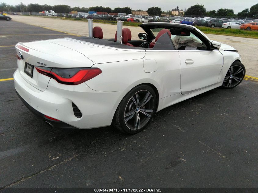 2021 BMW 4 SERIES 430I VIN: WBA23AT04MCG90664