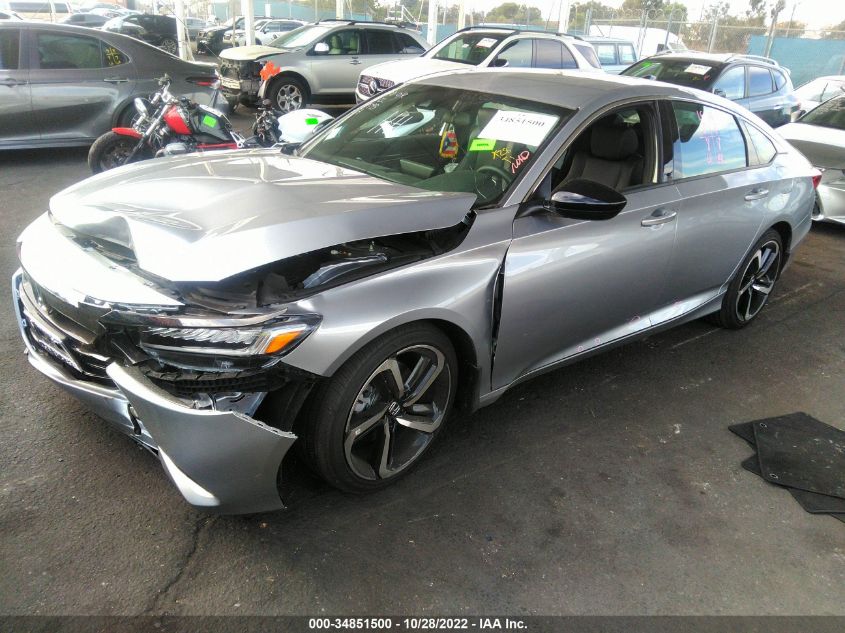 2022 HONDA ACCORD SEDAN SPORT VIN: 1HGCV1F35NA073048