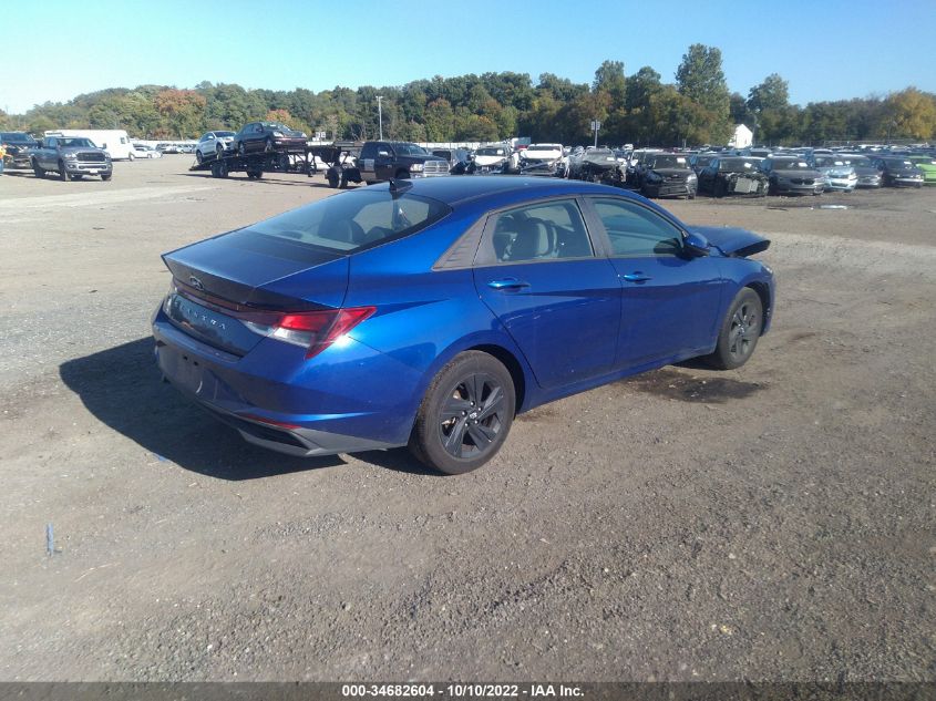 2022 HYUNDAI ELANTRA SEL VIN: 5NPLS4AG4NH070475