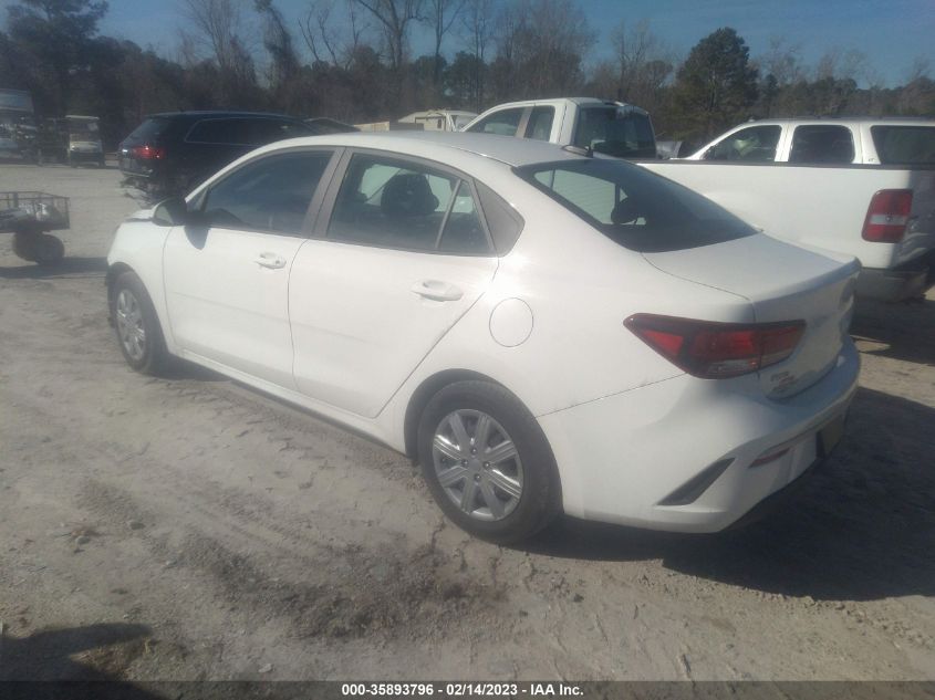 2022 KIA RIO S VIN: 3KPA24AD1NE475940
