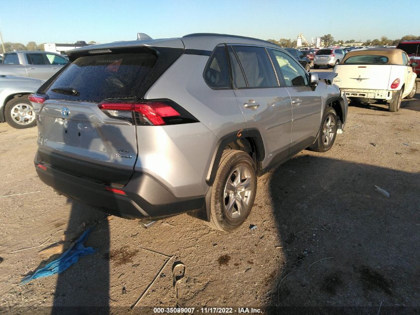 2022 TOYOTA RAV4 HYBRID XLE VIN: JTMRWRFV1ND570229