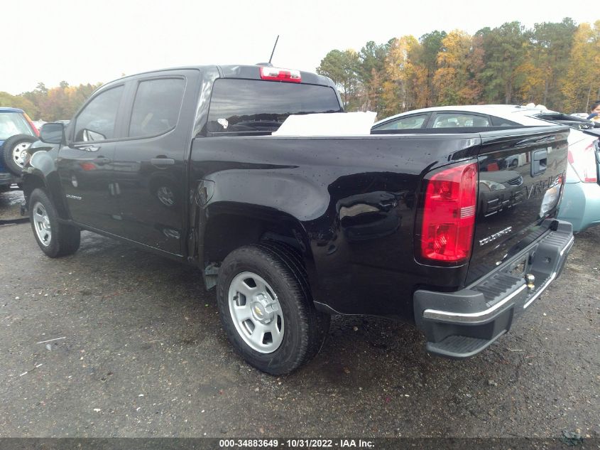 2021 CHEVROLET COLORADO 2WD WORK TRUCK VIN: 1GCGSBEA2M1114331