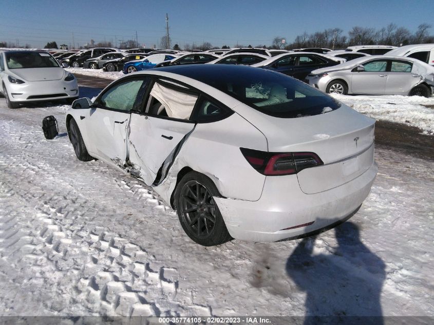 2022 TESLA MODEL 3 VIN: 5YJ3E1EA9NF324899