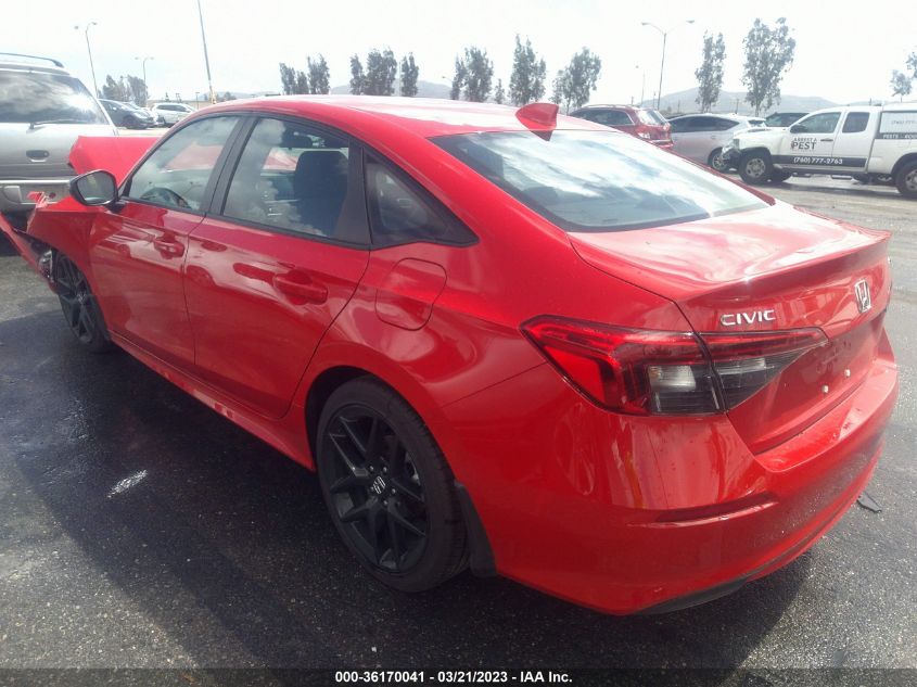 2023 HONDA CIVIC SEDAN SPORT VIN: 2HGFE2F59PH504483