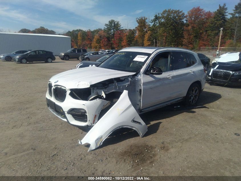 2021 BMW X3 XDRIVE30I VIN: 5UXTY5C09M9G01313