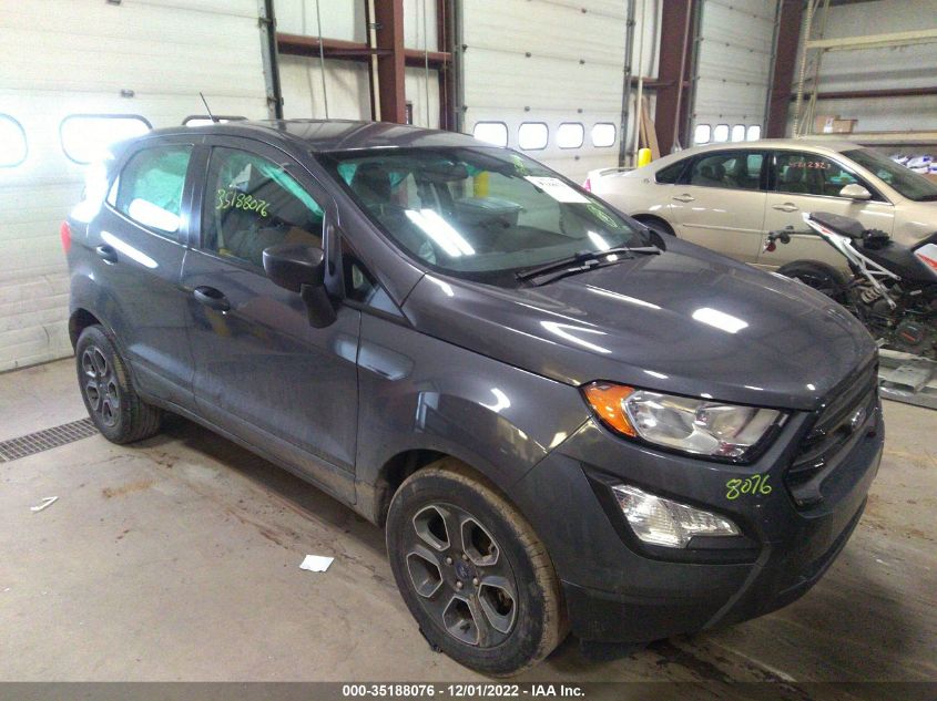 2020 FORD ECOSPORT S VIN: MAJ3S2FE3LC371622