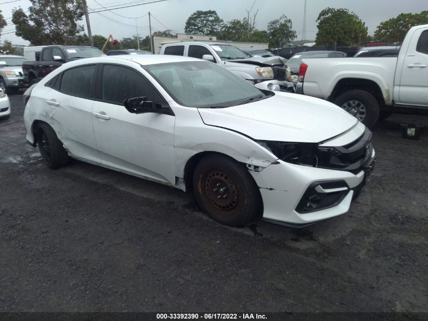 2021 HONDA CIVIC HATCHBACK SPORT VIN: SHHFK7G4XMU228468