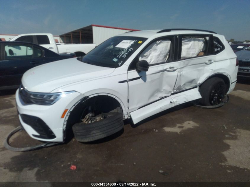 2022 VOLKSWAGEN TIGUAN SE R-LINE BLACK VIN: 3VVCB7AXXNM006034