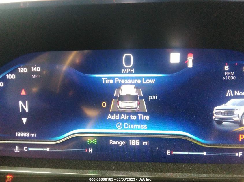 2022 CHEVROLET TAHOE LT VIN: 1GNSCNKD9NR288950