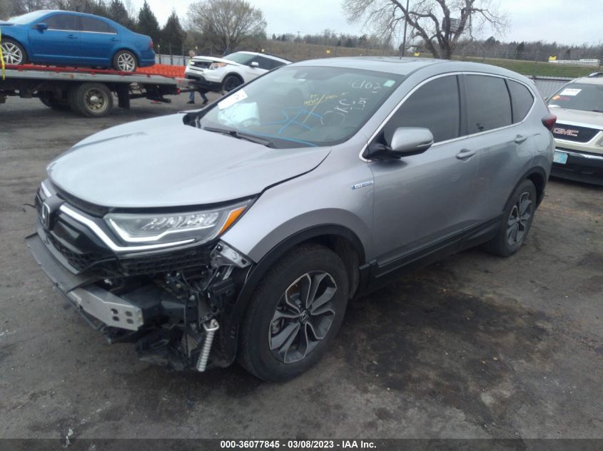 2022 HONDA CR-V HYBRID EX-L VIN: 5J6RT6H83NL018102