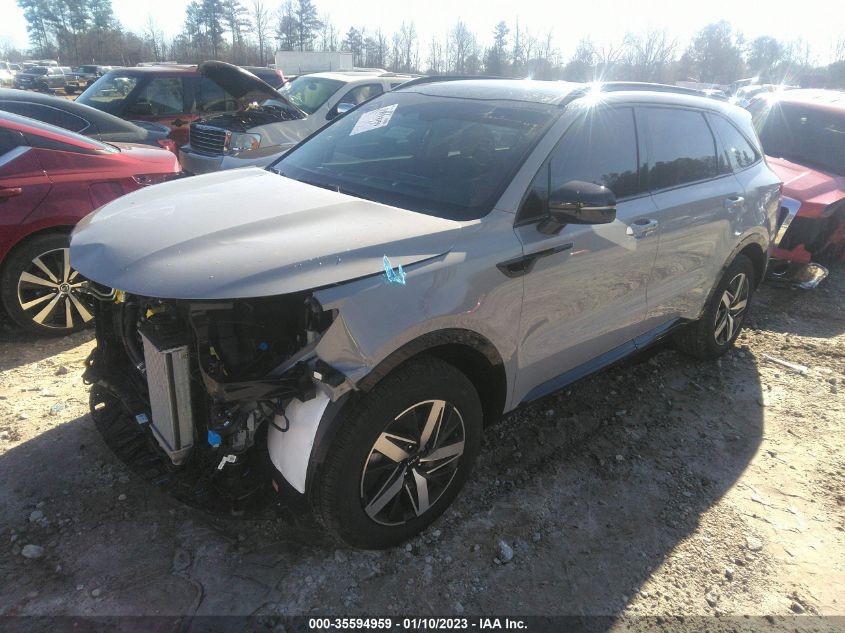 2022 KIA SORENTO EX VIN: 5XYRH4LF4NG153537