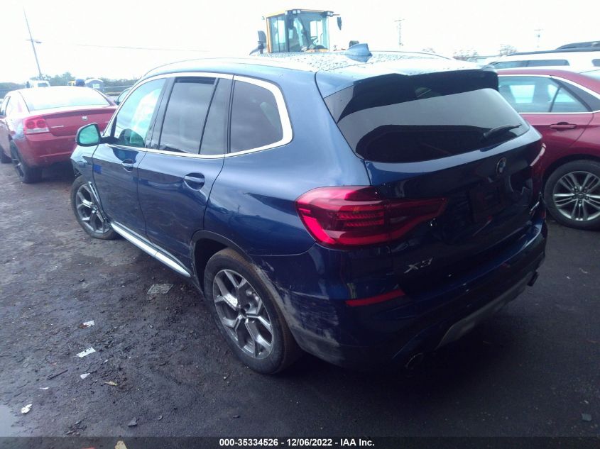 2020 BMW X3 XDRIVE30I VIN: 5UXTY5C02L9D17374