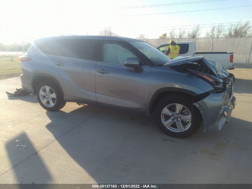 2022 TOYOTA HIGHLANDER LE VIN: 5TDZZRAH7NS110876