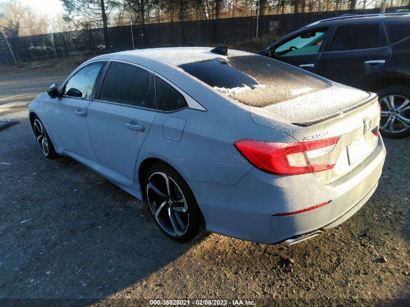 2022 HONDA ACCORD SEDAN SPORT VIN: 1HGCV1F3XNA107632