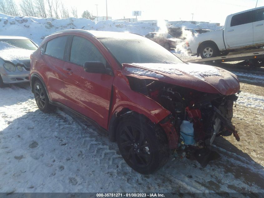 2022 HONDA HR-V SPORT VIN: 3CZRU6H16NM729128