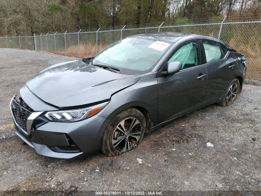 2022 NISSAN SENTRA SV VIN: 3N1AB8CV9NY257050