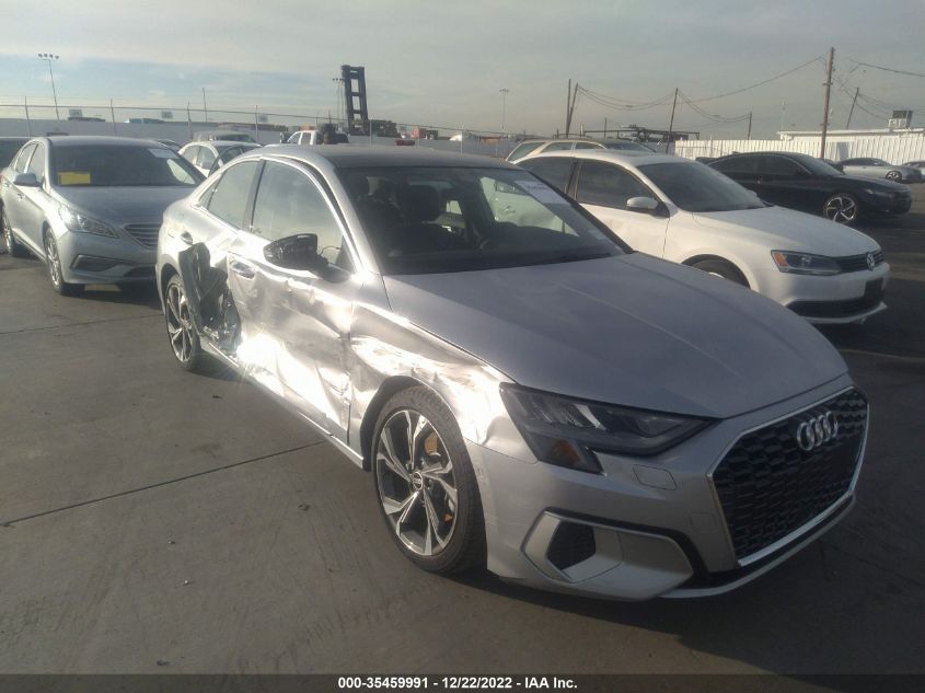 2022 AUDI A3 SEDAN PREMIUM VIN: WAUAUDGY3NA028417