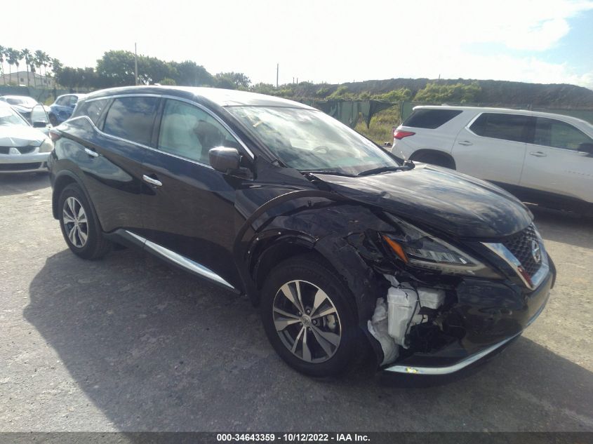 2022 NISSAN MURANO S VIN: 5N1AZ2AJ2NC124236