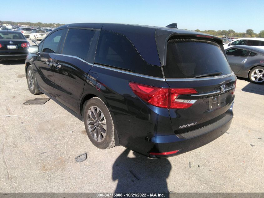 2022 HONDA ODYSSEY EX-L VIN: 5FNRL6H76NB007899