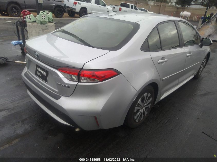 2021 TOYOTA COROLLA HYBRID LE VIN: JTDEAMDE1MJ009127
