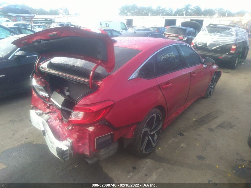 2021 HONDA ACCORD SEDAN SPORT VIN: 1HGCV1F31MA080707
