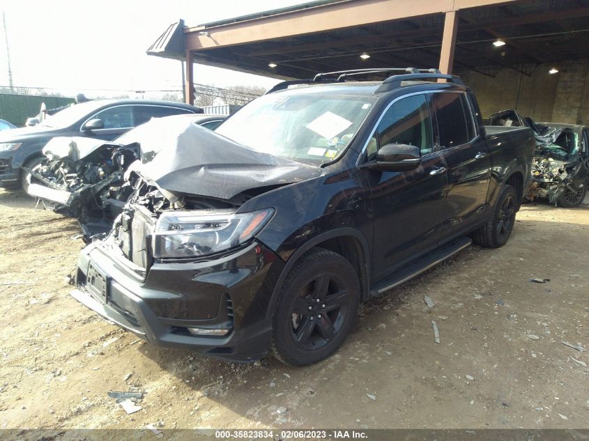 2022 HONDA RIDGELINE RTL-E VIN: 5FPYK3F72NB004070