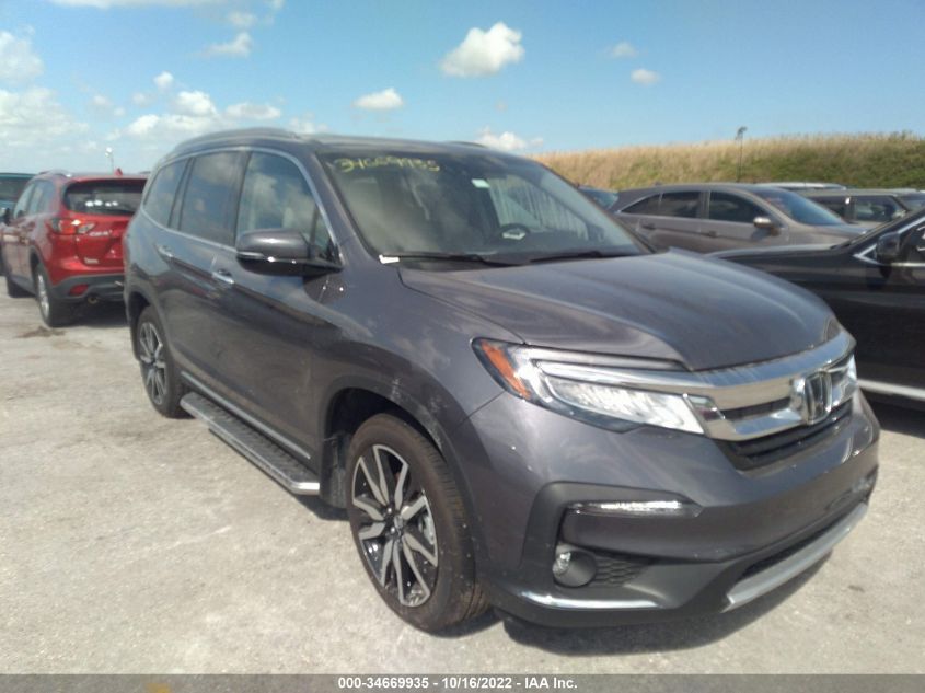 2022 HONDA PILOT ELITE VIN: 5FNYF6H01NB033798