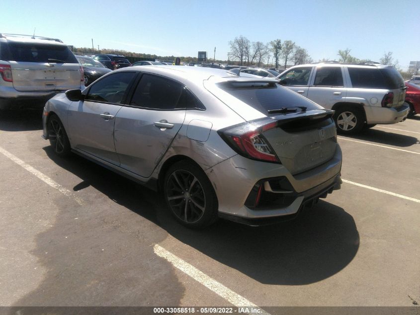 2021 HONDA CIVIC HATCHBACK SPORT VIN: SHHFK7H45MU411727