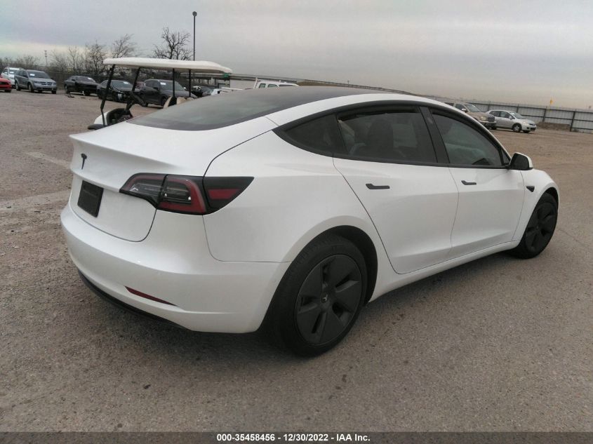 2022 TESLA MODEL 3 VIN: 5YJ3E1EA8NF198258