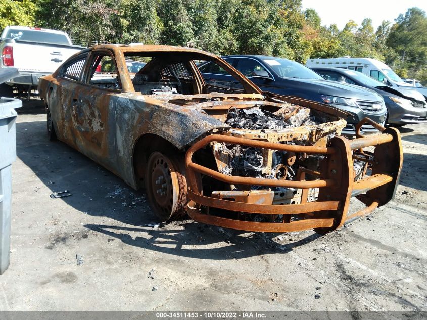 2021 DODGE CHARGER POLICE VIN: 2C3CDXKG7MH640541
