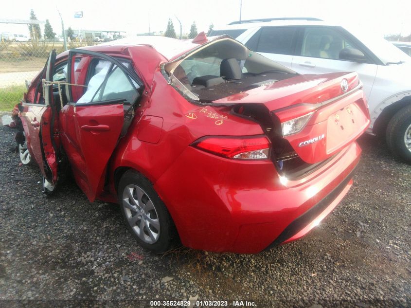 2021 TOYOTA COROLLA LE VIN: JTDEPMAE6MJ134708