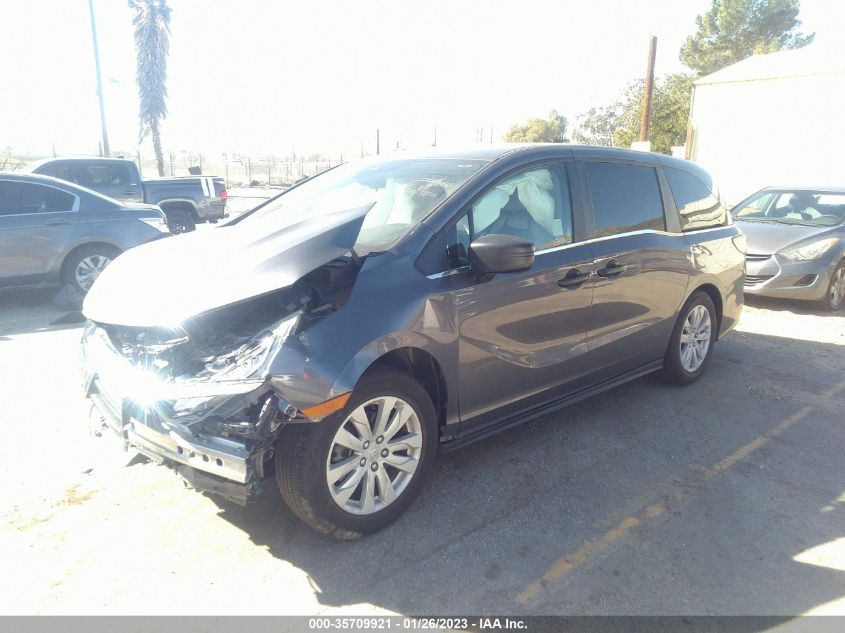 2022 HONDA ODYSSEY LX VIN: 5FNRL6H20NB010799