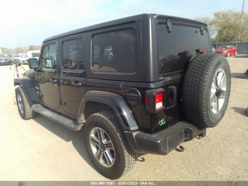 2022 JEEP WRANGLER UNLIMITED SAHARA VIN: 1C4HJXEG6NW244979