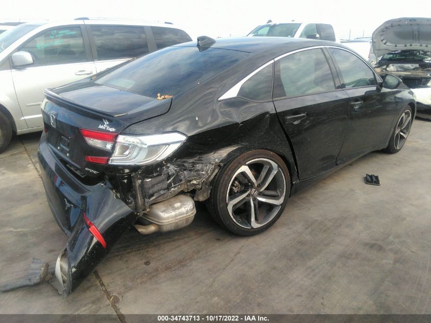 2021 HONDA ACCORD SEDAN SPORT VIN: 1HGCV1F3XMA109587