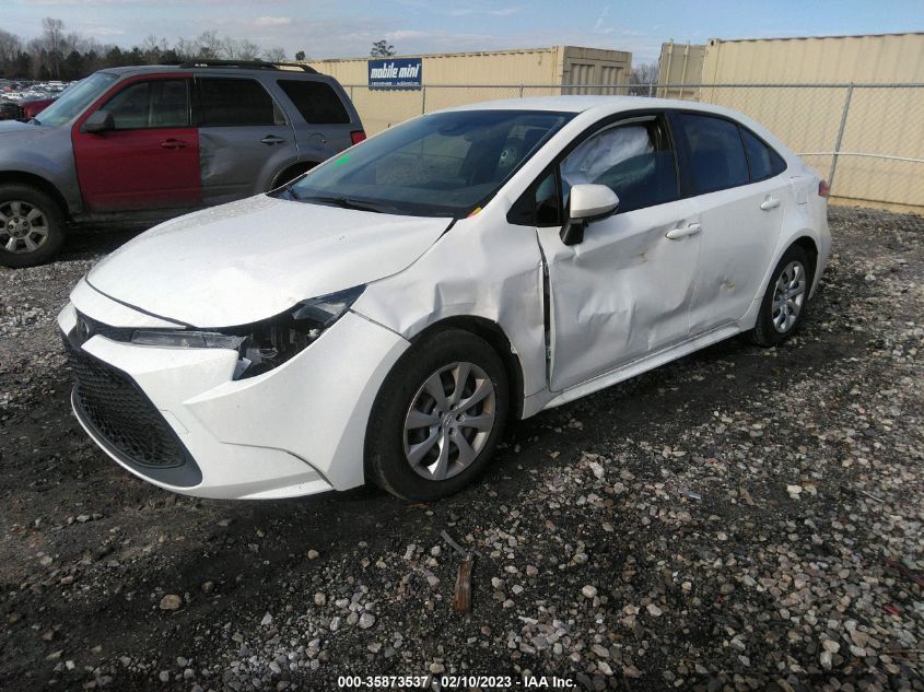 2022 TOYOTA COROLLA LE VIN: JTDEPMAEXN3021768