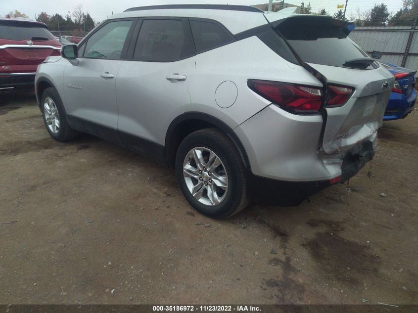 2021 CHEVROLET BLAZER LT VIN: 3GNKBBRA7MS540185