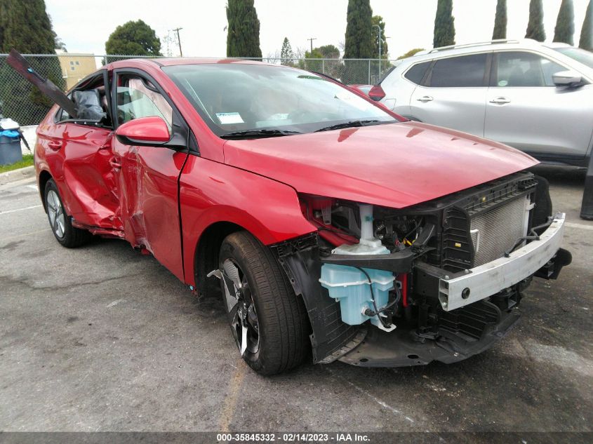2022 HYUNDAI IONIQ HYBRID BLUE VIN: KMHC65LC2NU267358