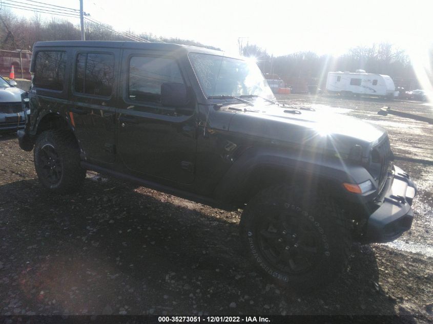 2021 JEEP WRANGLER UNLIMITED WILLYS VIN: 1C4HJXDN1MW860569
