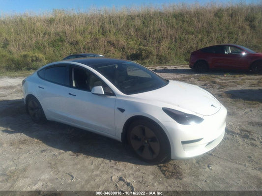 2022 TESLA MODEL 3 LONG RANGE VIN: 5YJ3E1EB6NF273712