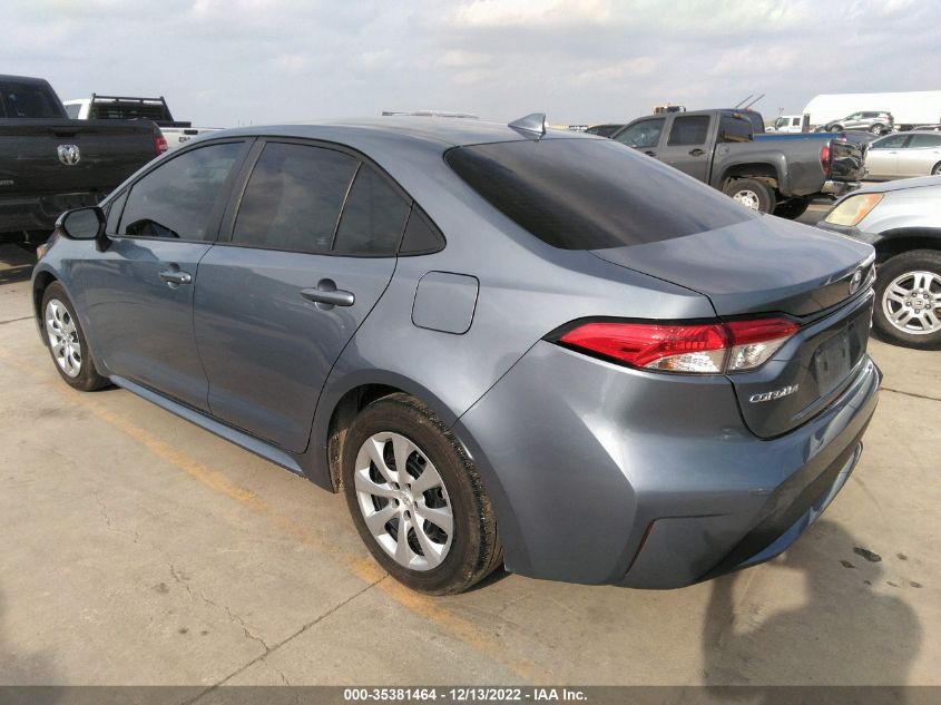 2022 TOYOTA COROLLA LE VIN: 5YFEPMAE7NP322084