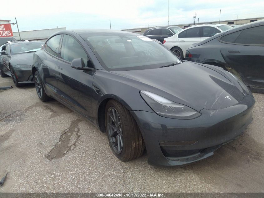 2022 TESLA MODEL 3 LONG RANGE VIN: 5YJ3E1EB3NF332232